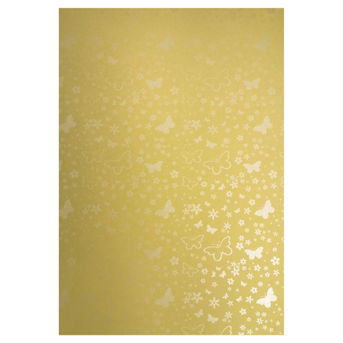 ARAFAT, A4 Butterfly Perfumed Paper 180 gms 50 Sheets Light Gold