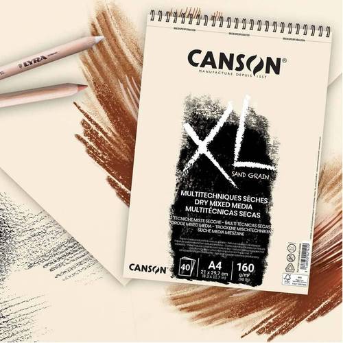 كراسة رسم بيج 160جم XL Sand Grain - سلك , كانسون 