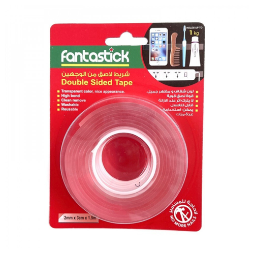 Fantastic Double Sided Tape Transparent (2mm×3cm×1.5meters)