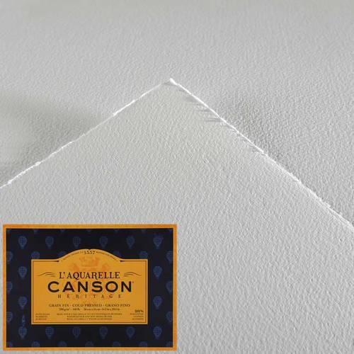 Canson Heritage Cold pressed Block cotton 100%  20 sheets
