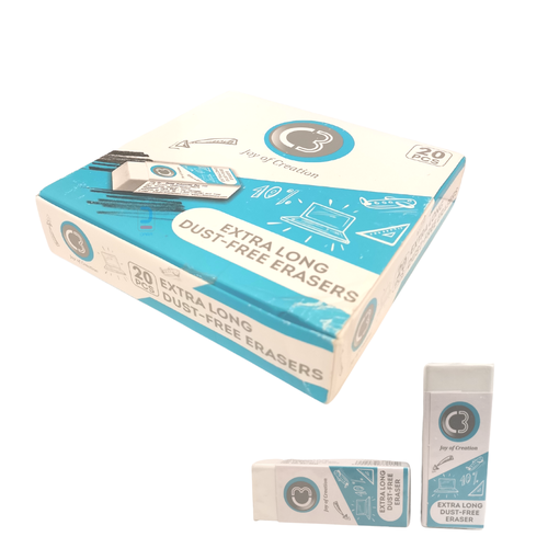 C3 Dust-free Erasers 20 Pcs