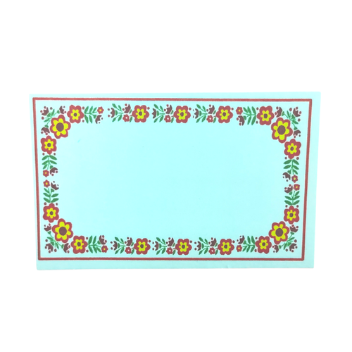 Embossed Gift Cards 12 pcs Blue