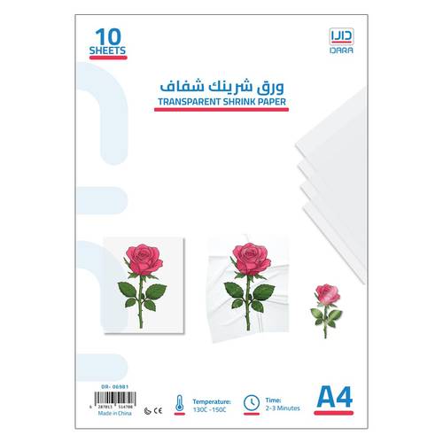 DARA Transparent Shrink Paper A4 10 Sheets