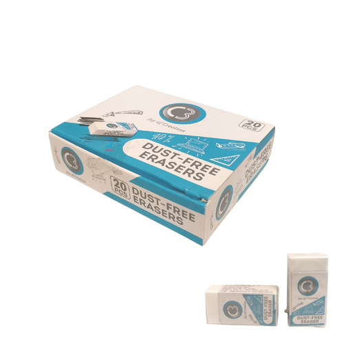 C3 Dust-free small Erasers 20 Pcs