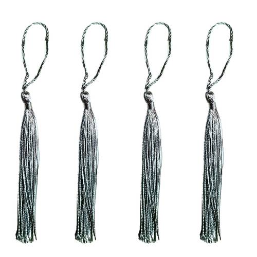 Tassels Decorative Accessory Grey 4pcs