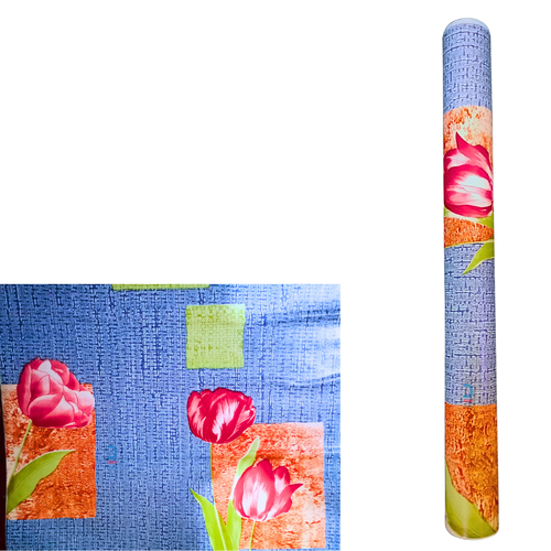 Self Adhesive Book Cover Roll 8 Yards Flowers