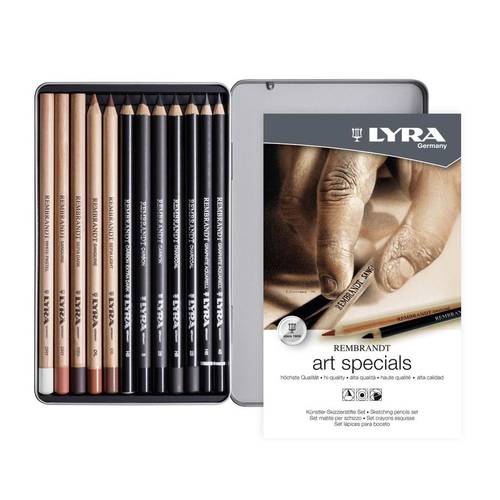 Lyra Rembrandt Sketching Set with Metal Case (Pack of 12)