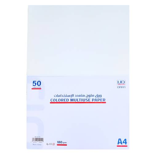 DARA , A4 Multi-purpose Paper 180 gsm 50 Sheets White