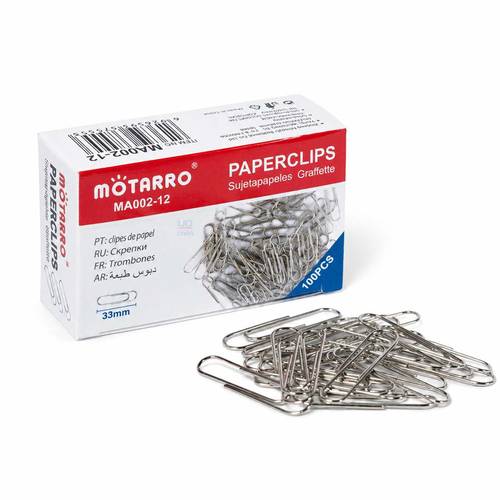 Motarro Paper Clips 33 mm 100pcs