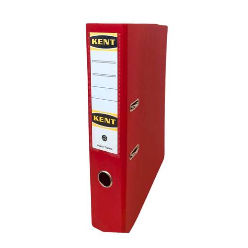 KENT Plastic Box File Red 3 inch