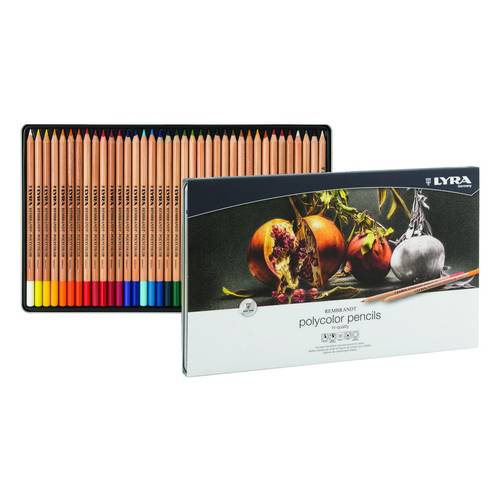 ليرا، طقم 36 لون رصاص بولي (REMBRANDT POLYCOLOR 36 assorted)