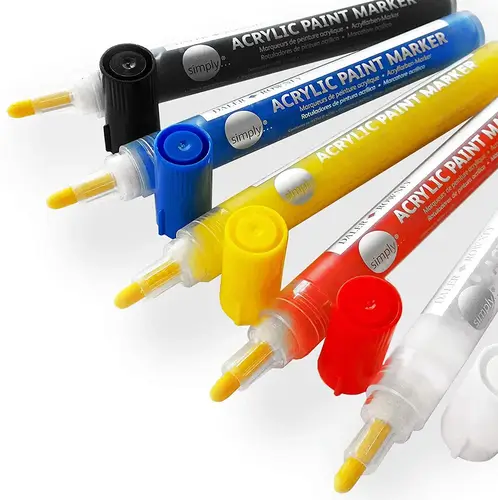 Daler Rowney, Simply Acrylic Markers 5 Colors set