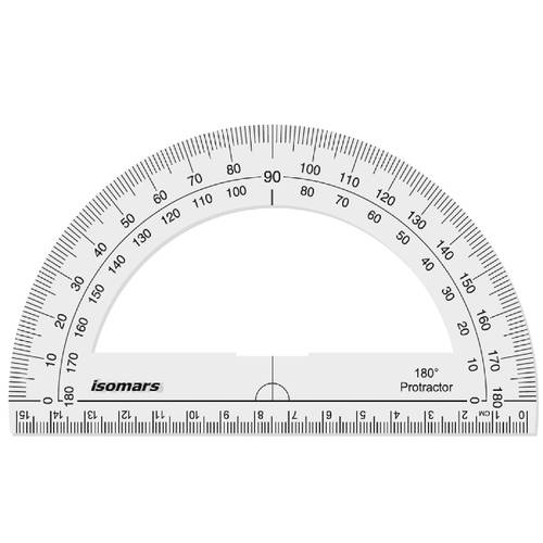 Isomars Protractor  180″ 15cm