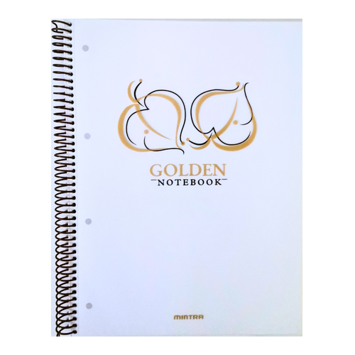 دفتر ملاحظات سلك 100 ورقة Golden A4