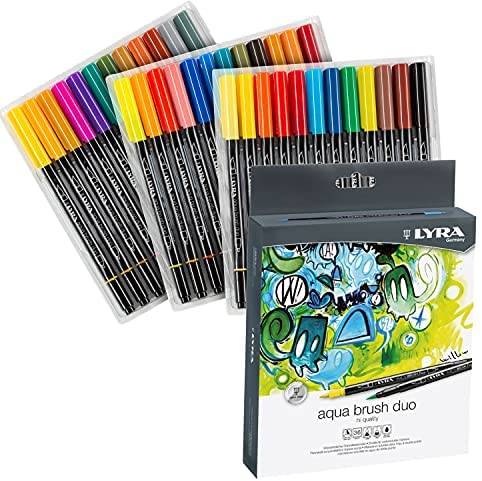 طقم أقلام ماركر 36 لون رأسين (36-AQUA BRUSH DUO) , ليرا