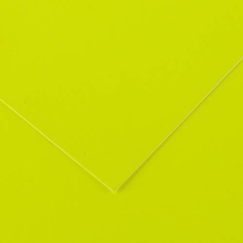 Canson Iris Vivaldi A4 240gsm Smooth Color Paper -Jaune Fluo - 50 Sheets