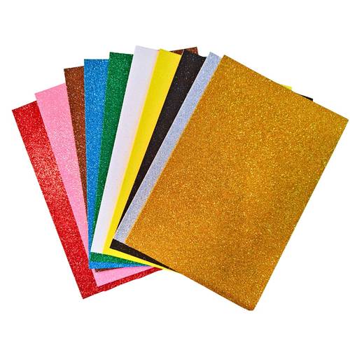 DARA, Adhesive Glitter Eva 10 pcs A4