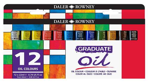Daler Rowney, Graduate Oil Set 22ml (Pack of 12)