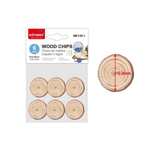 Wood Chips 3cm 6pcs