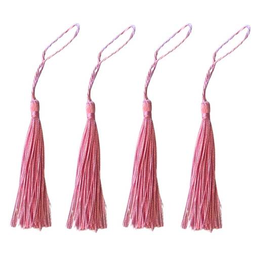 Tassels Decorative Accessory Pink 4pcs