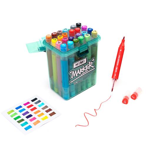 Himi Skin-friendly Marker Pen 24 Colors