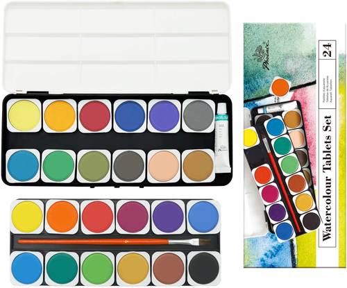 Phoenix Watercolor Tablets set 24 colors