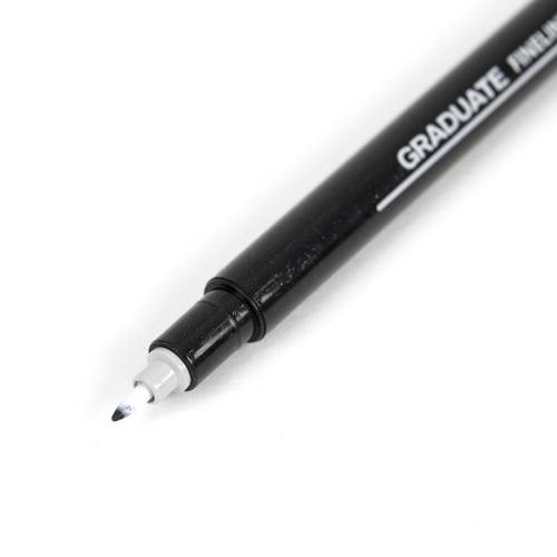Lyra Graduate Fineliners Black Pen Pack of 12 Pcs