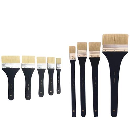  Phoenix Artist Pure Bristle Short & Long Handle Brush Oil and Acrylic 8pcs