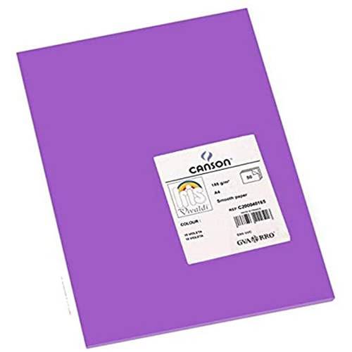 Canson Iris Vivaldi A4 185 gsm Smooth Color Paper -Violet- 50 Sheets