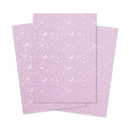 DARA, A4 Butterfly Perfumed Paper 180 gsm 50 Sheets Lilac