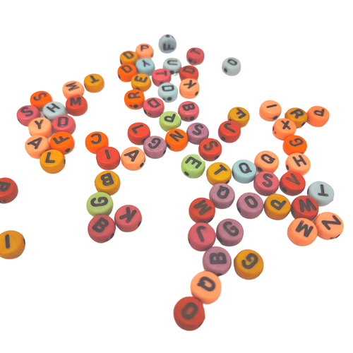 Letter Beads Mix Multicolor