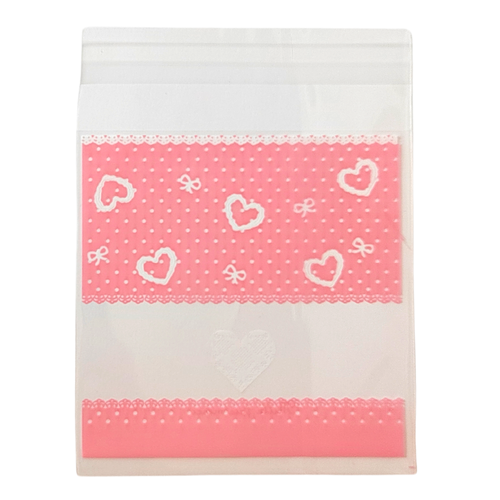 Cookie Bags Pink Heart