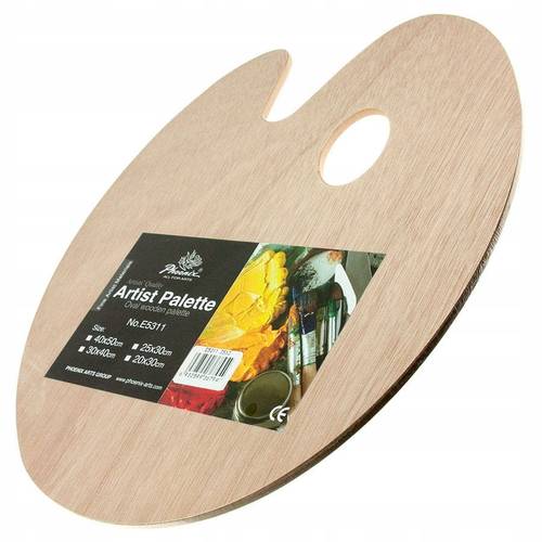 Phoenix Oval wooden palette - 20X30cm 