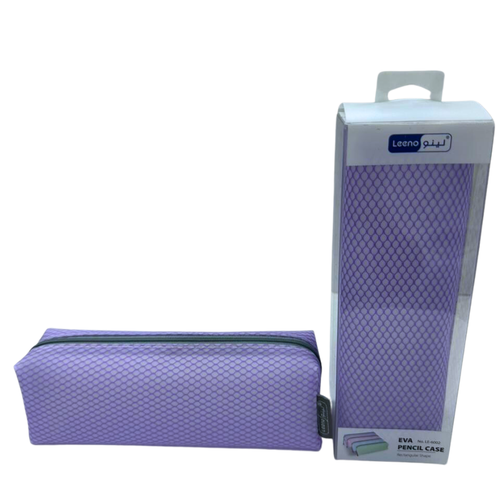 School pencil case purple , Leeno