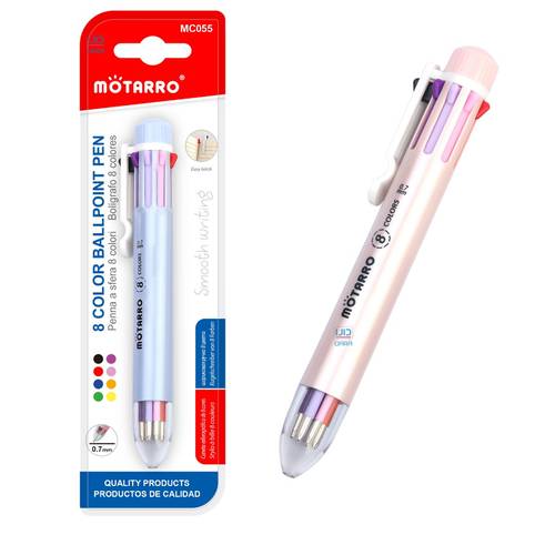 Motarro Multicolor Ballpoint Pen 8 Colors