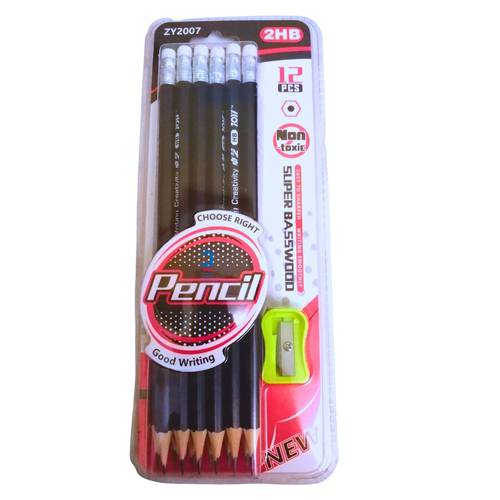 Zoy 12pcs 2HB Pencils With Eraser ZY2007