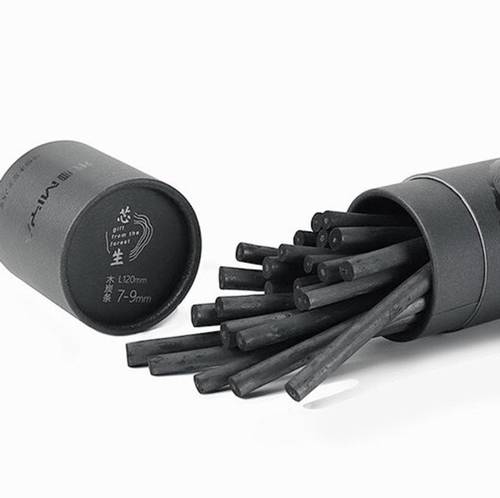 Miya Himi Willow Charcoal Stick, 20pcs, 120x7-9mm