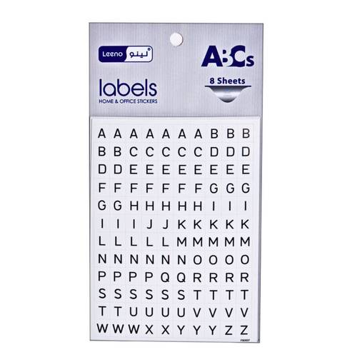 English Letter Stickers 8 sheets