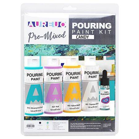 AUREUO Pouring Paint Kit Candy 120ml