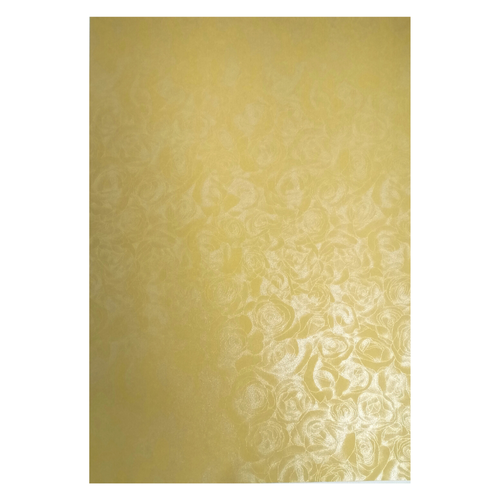 ARAFAT, A4 Royal Rose Perfumed Paper 180 gms 50 Sheets Light Gold