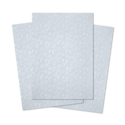 DARA, A4 Little Rose Perfumed Paper 180 gsm 50 Sheets Light Silver