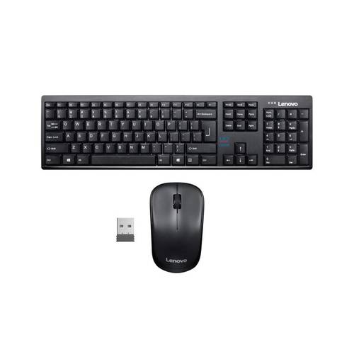Lenovo 100 Wireless Keyboard & Mouse Combo, Black