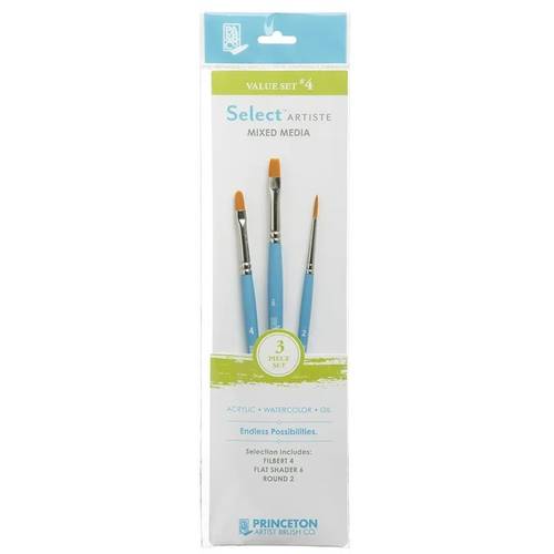 Princeton Paint Brush Set of 3 Value set 4