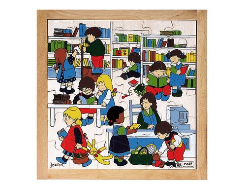 احجية الاطفال في المكتبة
