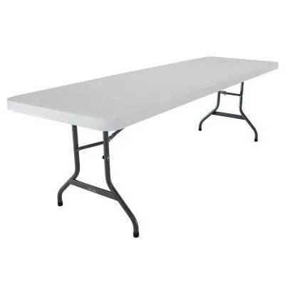 طاولة قابلة للطي 8 أقدام من لايف تايم - جرانيت أبيض