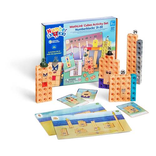 مجموعة مكعبات MathLink Numberblocks التعليمية – الأرقام من 21 إلى 30
