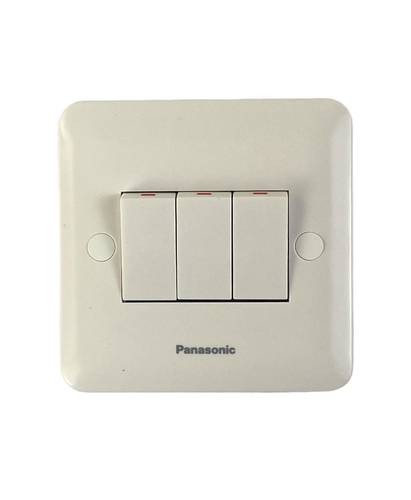 مفتاح  ثلاثي 10 امبير ابيض panasonic