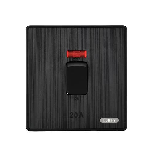مفتاح سخان 20 امبيرLUXIFY اسود مطور           