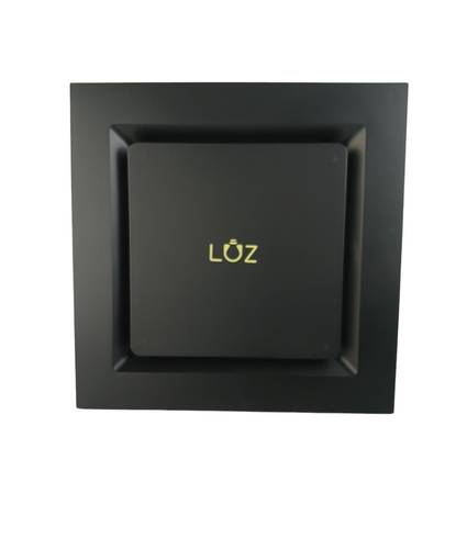 مروحة سقف ديكور 25*25 اسود LUZ