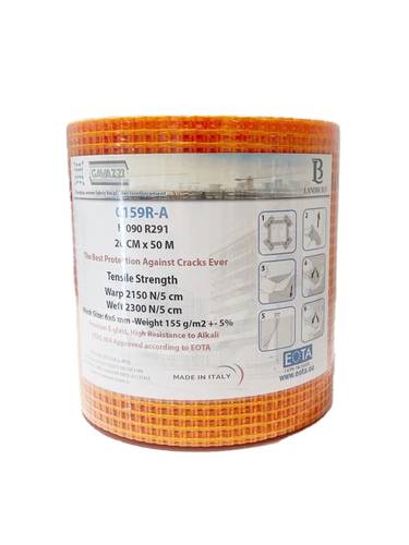 شبك لياسة فايبر 20CM*50M  ايطالي LANDBUILD